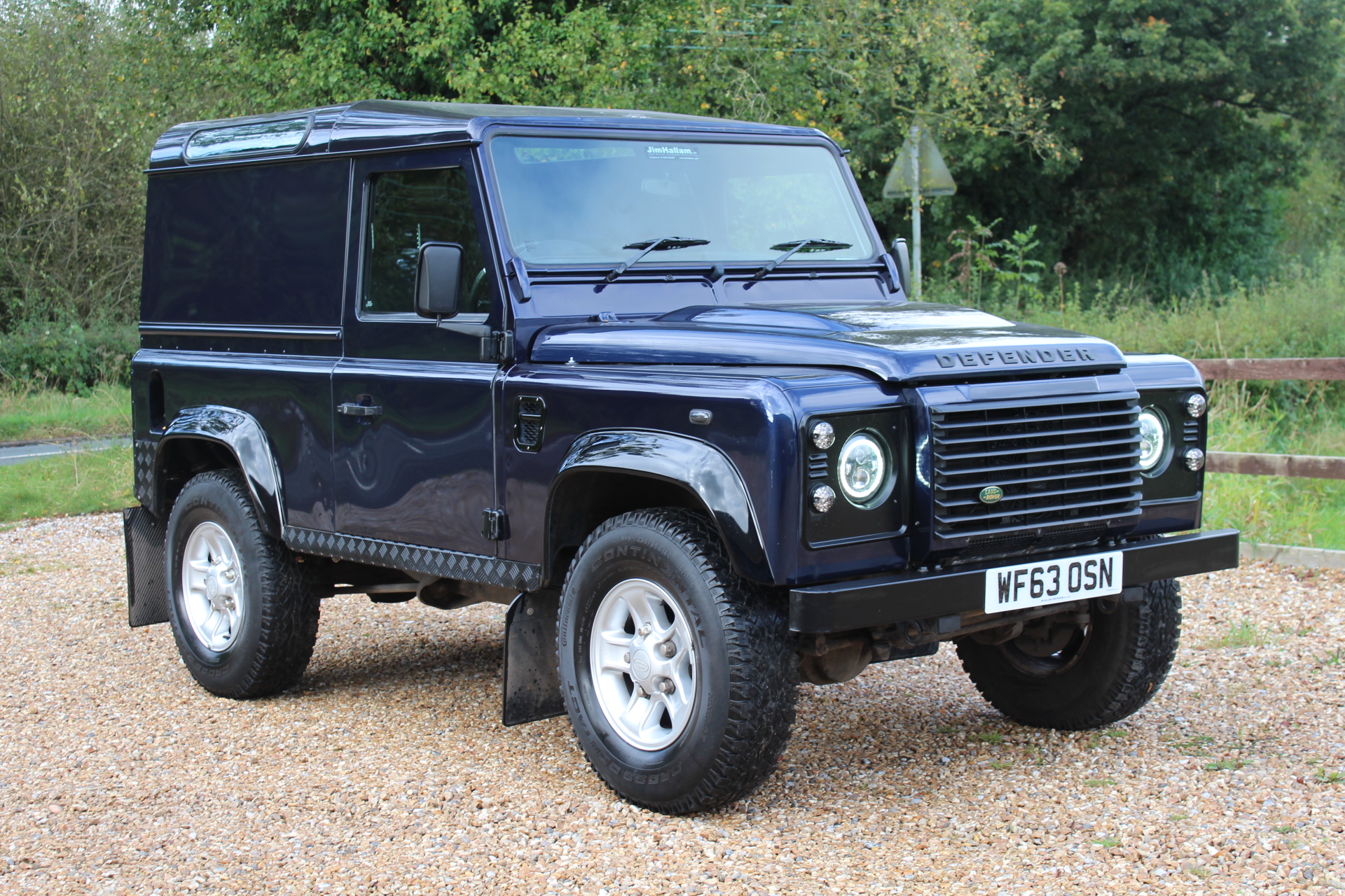 2013 63 DEFENDER 90 TDCI COUNTY HARD TOP LOIRE BLUE